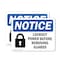 Signmission Lockout Power Before Removing Guards OSHA Notice Sign, Plastic, 10in W x 7in L, 2PK OS-2PACK-NS-P-710-L-15903 - alternate 1